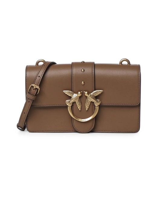 Pinko Brown Shoulder Bags