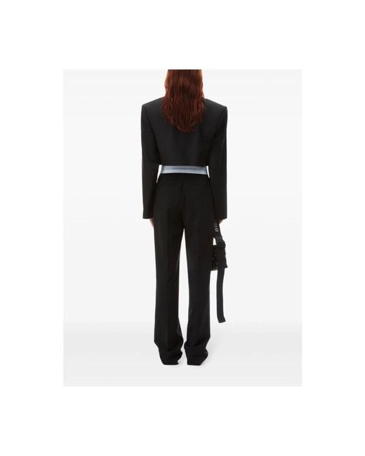Wide Trousers di Alexander Wang in Black