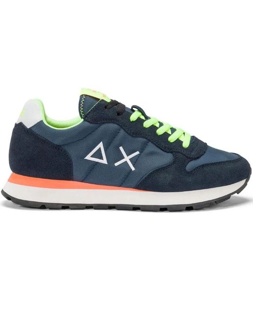 Sun 68 Blaue retro laufschuhe in Blue für Herren
