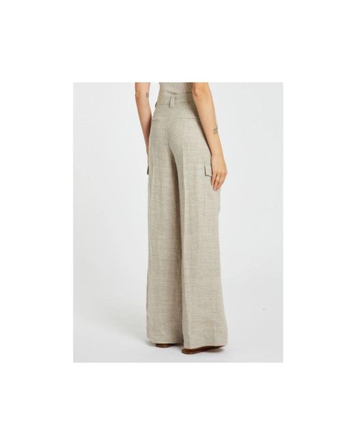 Marella Natural Leinenhose Im Array-Stil