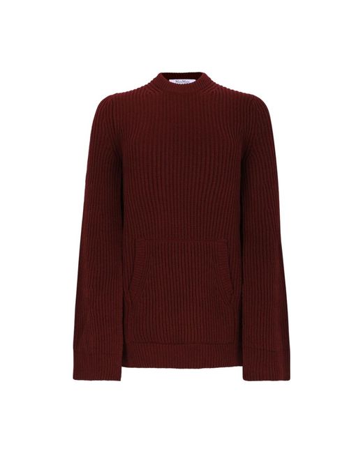 Round-Neck Knitwear Max Mara de color Purple