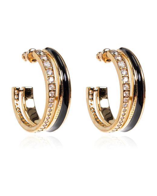Ferragamo Metallic Ear Hooplate