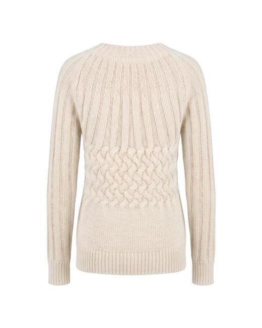 Moorer Natural Round-Neck Knitwear