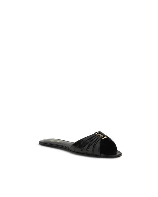 Saint Laurent Black Sliders