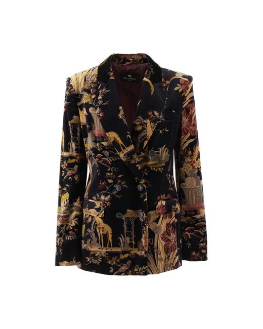 Etro Black Blazers