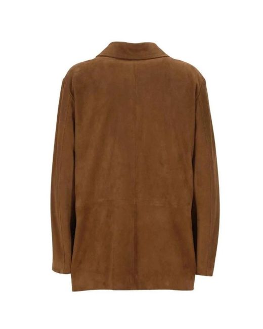 Tagliatore Brown Leather Jackets
