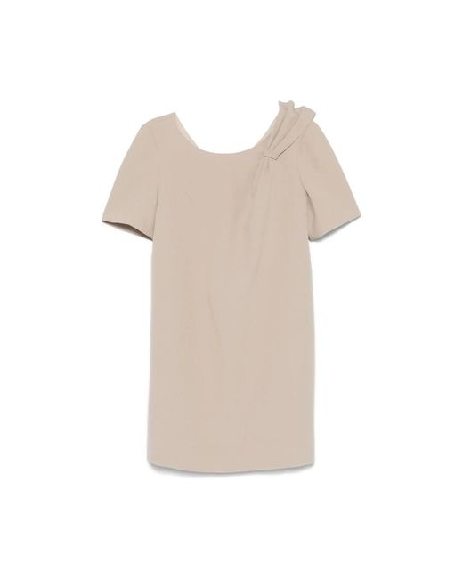 DE SANTIS Natural Short Dresses