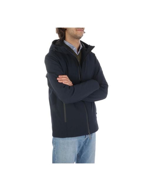 Woolrich Blue Zip-Throughs for men