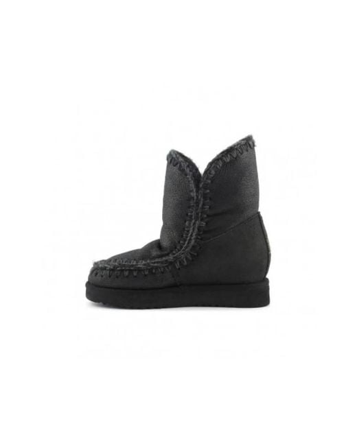 Mou Black Winter Boots