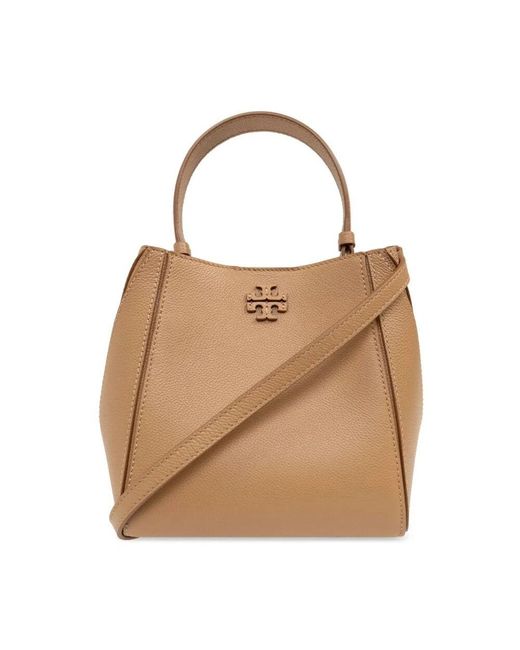 Tory Burch Natural Kleine eimer-tasche