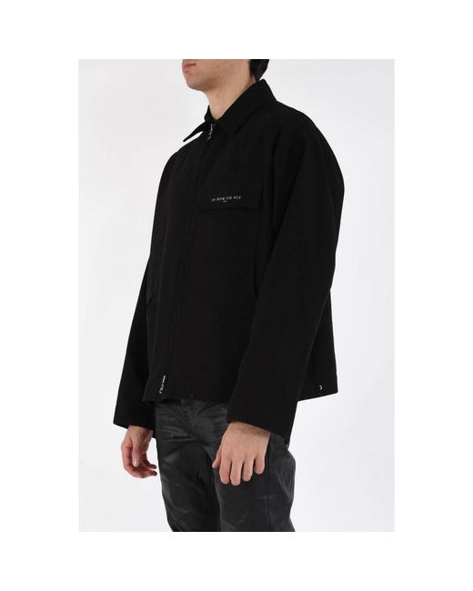 Ih Nom Uh Nit Canvas Mask Jacke Mit Denim-Details in Black für Herren