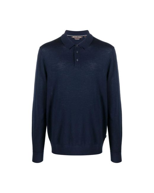 Michael Kors Blue Polo Shirts for men