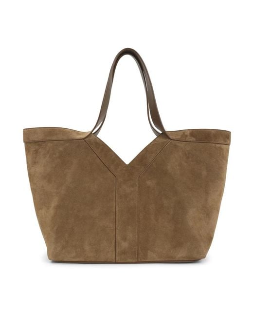 Saint Laurent Brown Shopping Bags