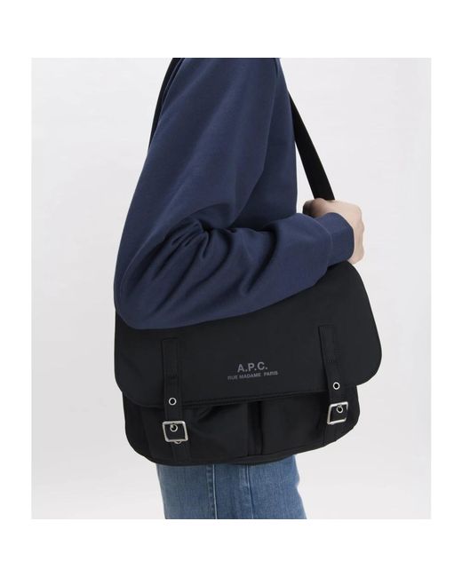 Messenger Bags di A.P.C. in Black da Uomo