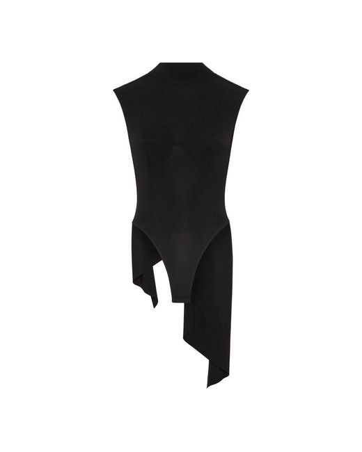 Sleeveless Tops Jean Paul Gaultier de color Black