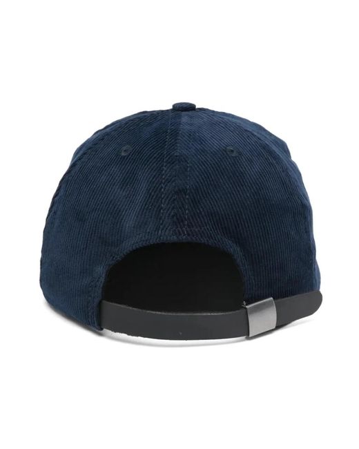 Brain Dead Accessoires ,Blauw ,Leer California 6 Panel Corduroy Hat in het Blue