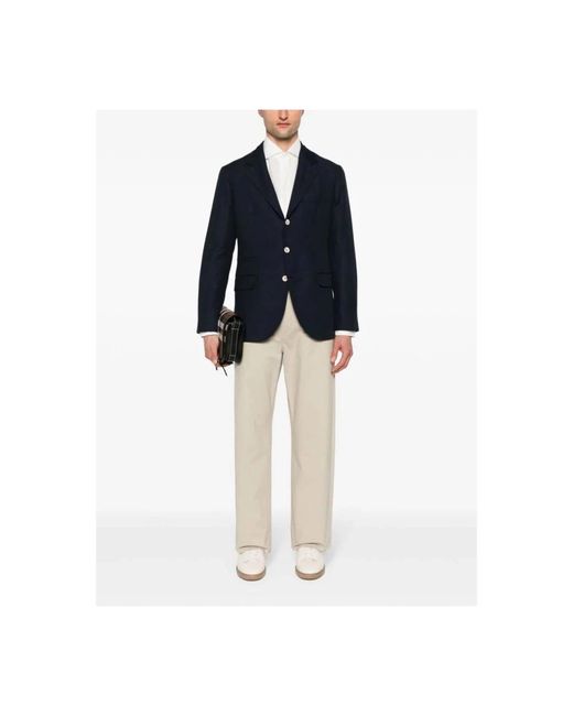 Brunello Cucinelli Blue Blazers for men