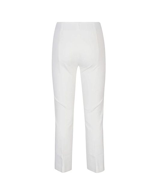 Liviana Conti White Cropped Trousers
