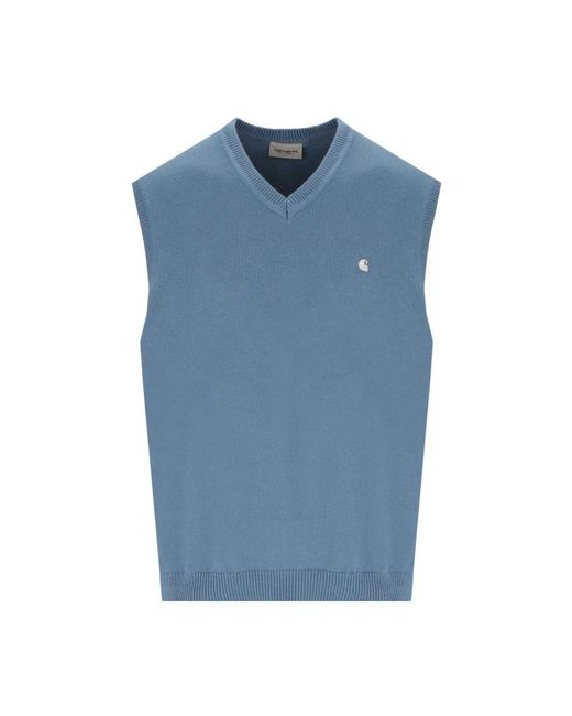 Carhartt Madison Icy Water Strickweste in Blue für Herren