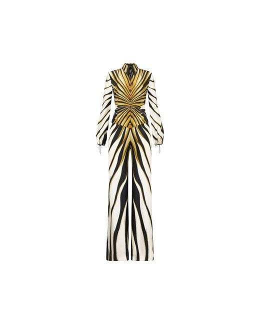 Jumpsuits di Roberto Cavalli in Metallic
