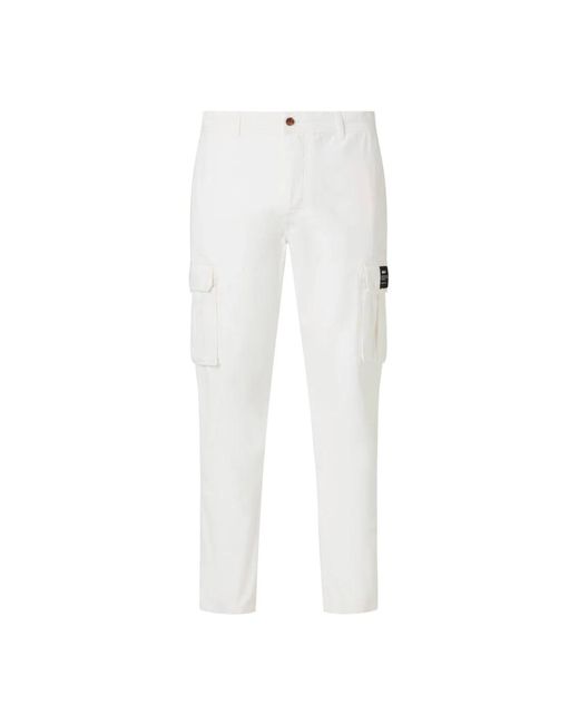 Pantaloni casual stile cargo di Ecoalf in White da Uomo