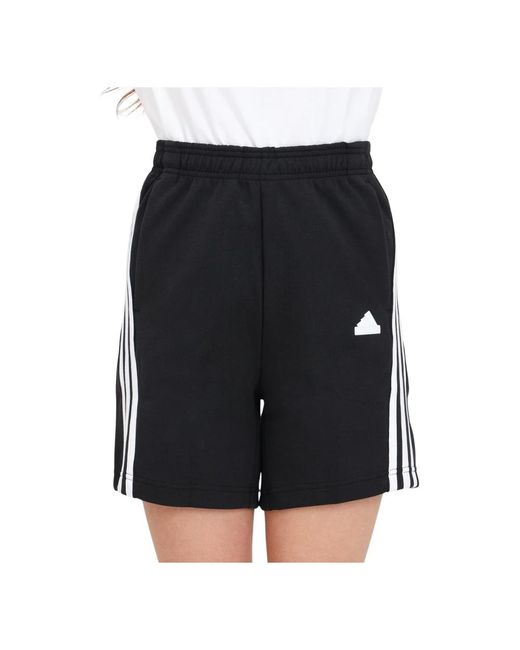 Performance shorts neri 3 strisce di Adidas in Black