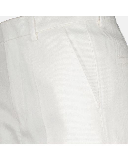 Trousers > straight trousers AMI en coloris White