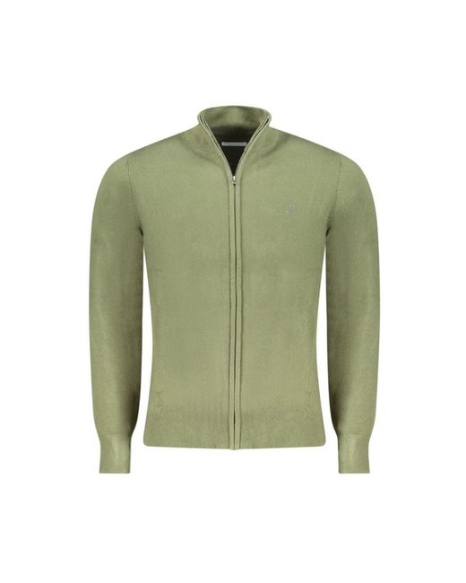 North Sails Truien & Vesten ,Groen ,Nylon Groene Nylon Vest Met Borduursel in het Green voor heren