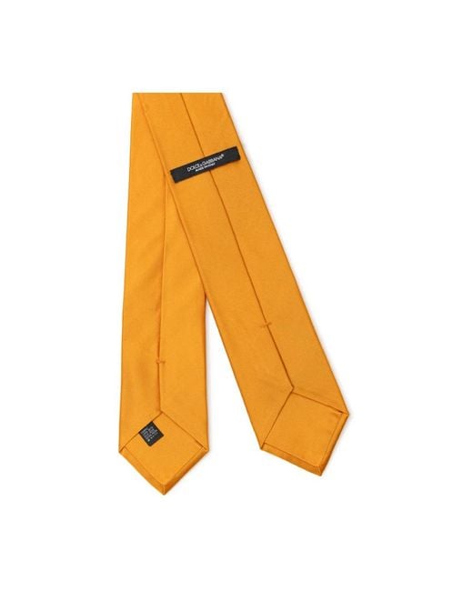 Ties di Dolce & Gabbana in Orange da Uomo