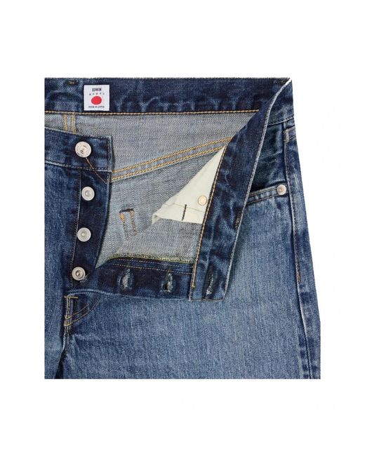 Edwin Blue Straight Jeans for men