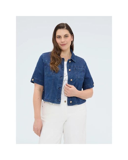 Denim Jackets FIORELLA RUBINO de color Blue