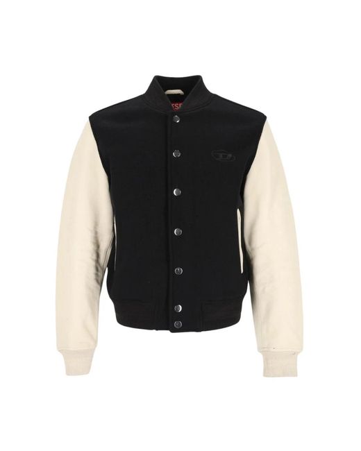 DIESEL Black Bomber Jackets for men