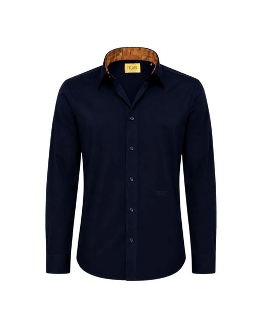 Alviero Martini 1A Classe Blue Casual Shirts for men