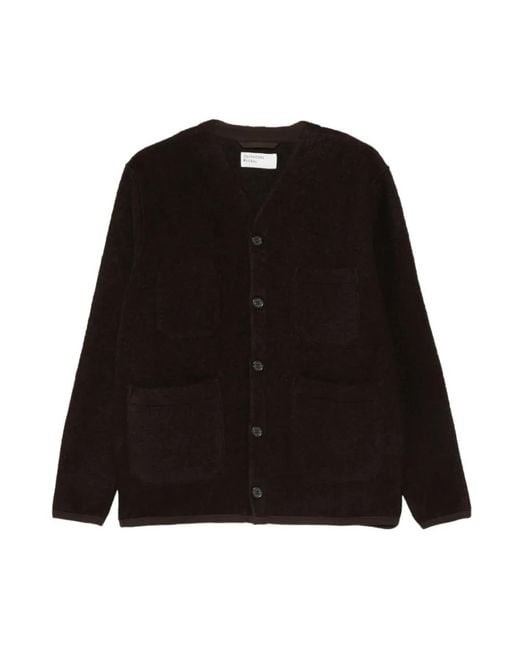 Universal Works Wollcardigan Mit Aufgesetzter Tasche in Black für Herren