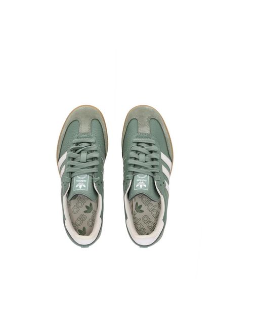 Adidas Green Silbergrüne streetwear sneakers