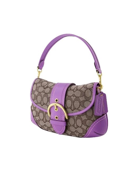 COACH Purple Shoulder Bags