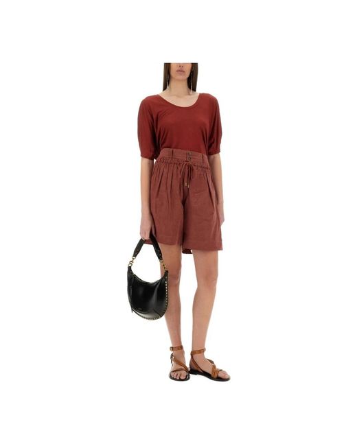 Isabel Marant Red Casual Shorts