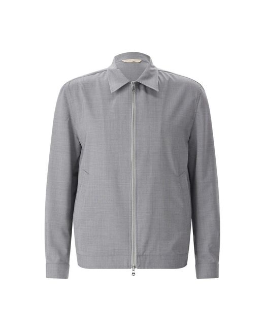 BRIGLIA Gray Light Jackets for men