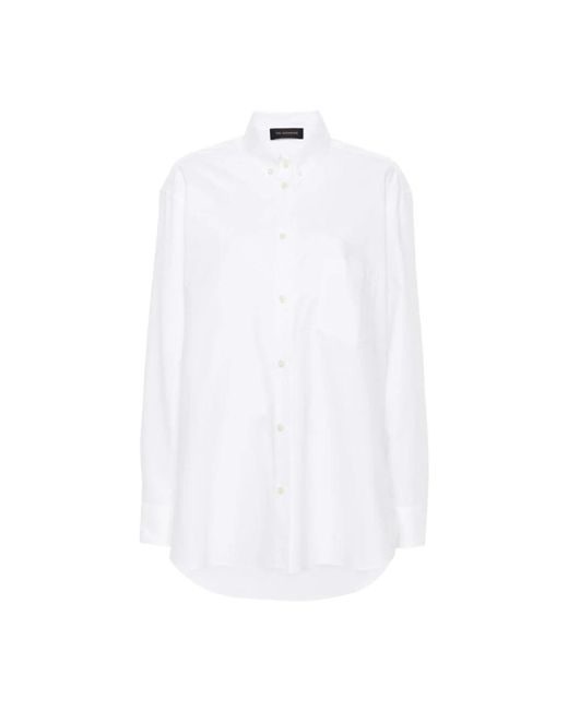 Camisa blanca oversize con botones ANDAMANE de color White