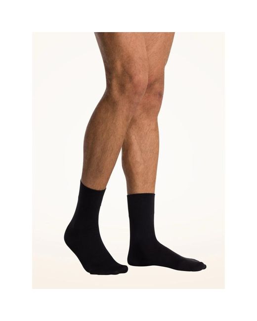 Wolford Katoenen Velours Sokken in het Black voor heren