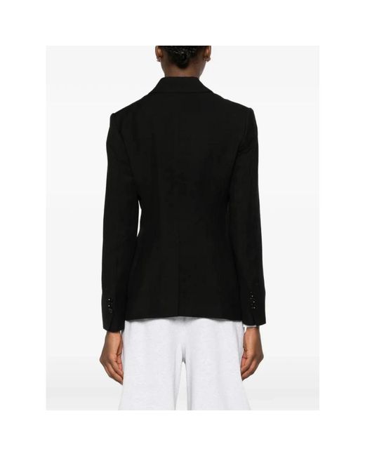 AMI Double Breasted Bar Jacket in het Black