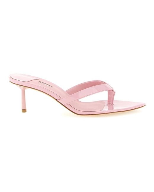 Le Silla Pink Heeled Mules