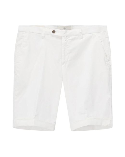 BRIGLIA White Casual Shorts for men