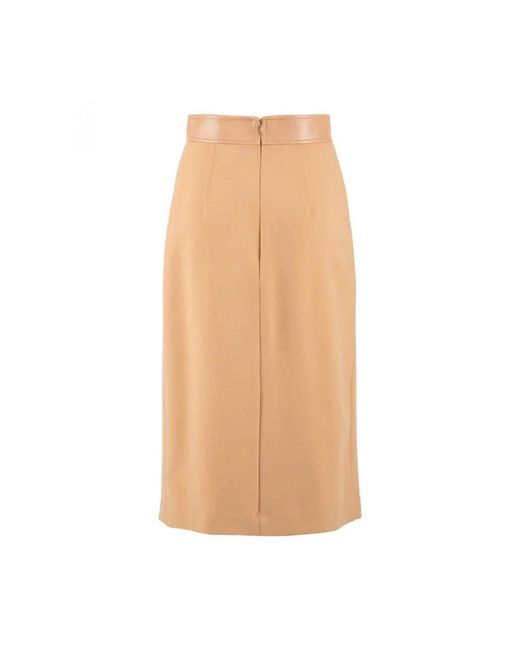 Nenette Natural Midi Skirts