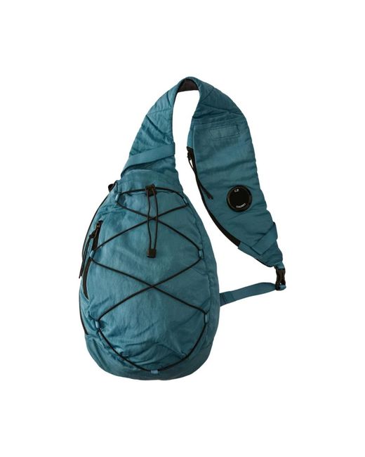 C P Company Nylon B Lens Crossbody Rucksack in Blue für Herren