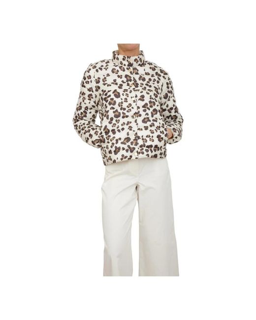 Marella White Winter Jackets