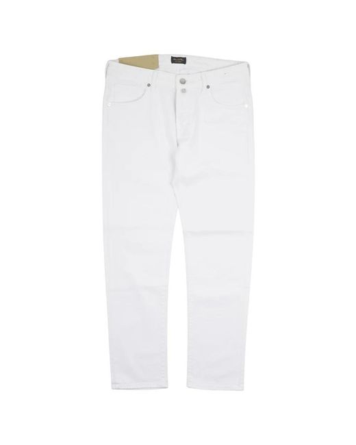 Incotex White Slim-Fit Jeans for men