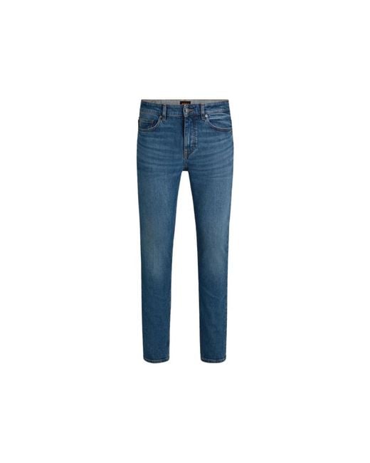 Slim-Fit Jeans di HUGO in Blue da Uomo