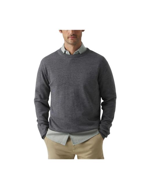 Scotta Gray Round-Neck Knitwear for men