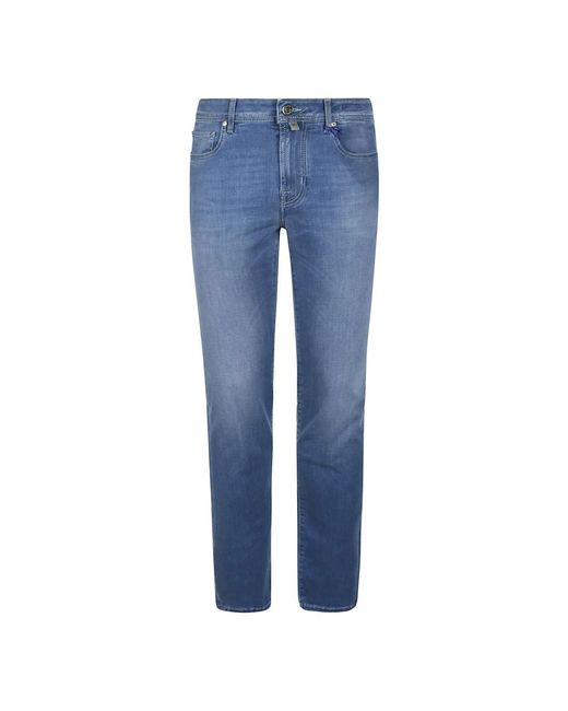 5 pocket jeans slim fit bard fast di Jacob Cohen in Blue da Uomo